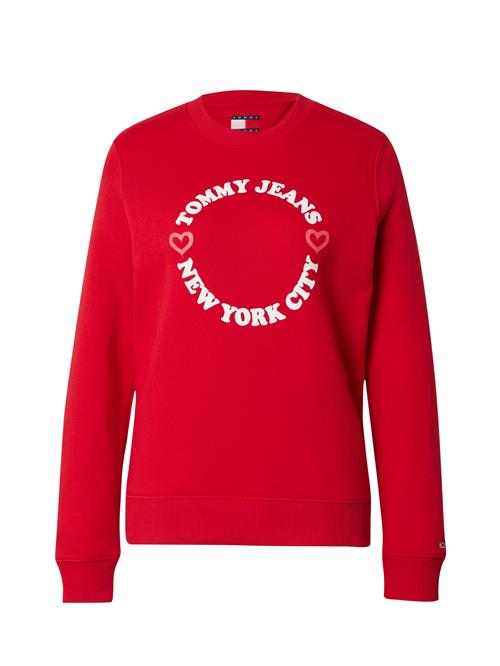 Tommy Jeans Sweatshirt 'NYC'  rød / hvid