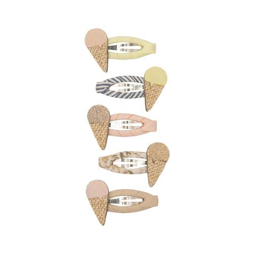 Mimi & Lula Mini Ice Cream 5 Hårklemmer Amalfi | Beige | 0