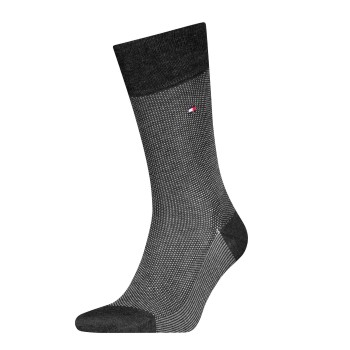 Tommy Hilfiger Legwear Tommy Hilfiger Strømper Men Premium Birdseye Socks Mørkgrå  Str 45/46 Herre