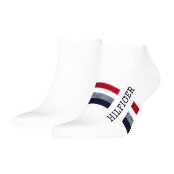 Tommy Hilfiger Legwear Tommy Hilfiger Strømper 2P Men Tab Sneaker Socks Hvid Str 39/42 Herre