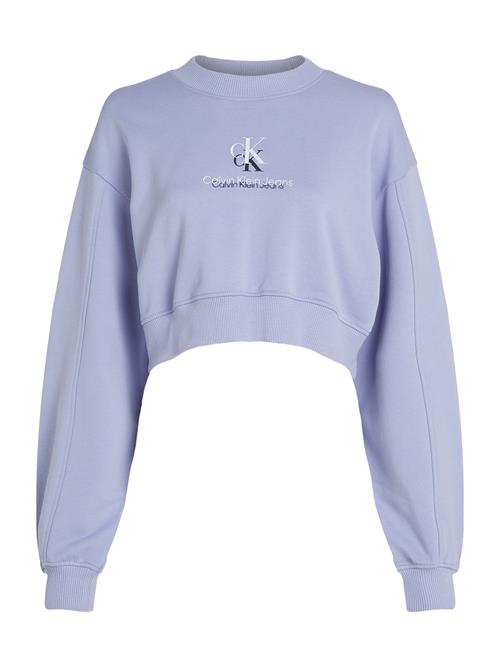 Calvin Klein Jeans Sweatshirt 'SHADOW'  marin / lyselilla / hvid