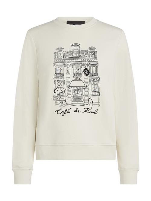 Karl Lagerfeld Sweatshirt 'KL x Jorge Parra'  creme / sort