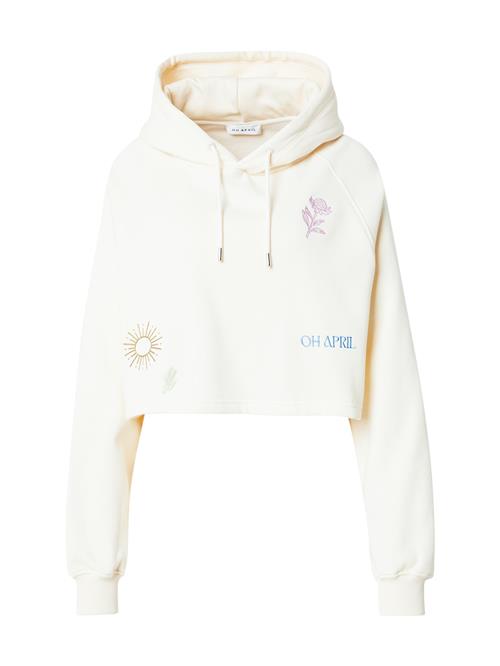 Se OH APRIL Sweatshirt 'Scribble'  lysebeige / lyseblå / brun / lilla ved About You