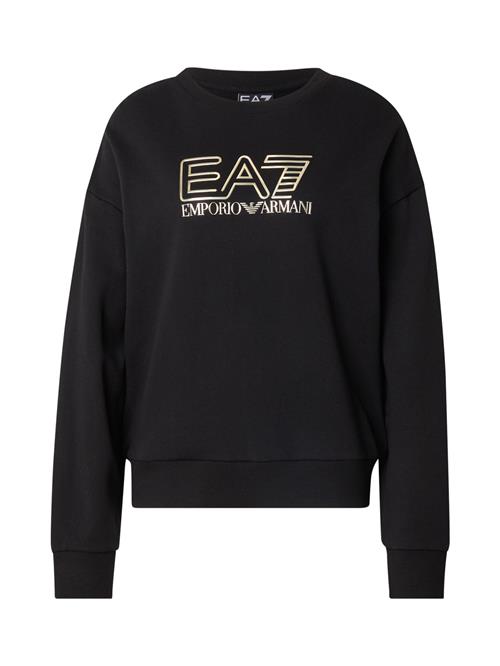 EA7 Emporio Armani Sweatshirt  guld / sort