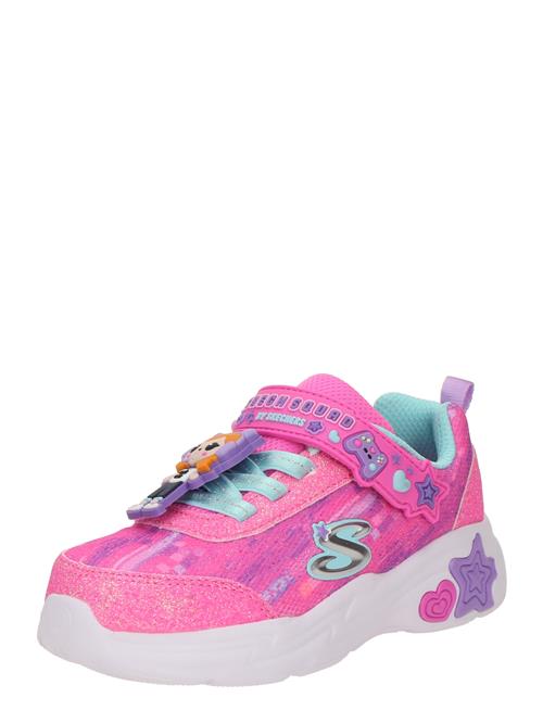 SKECHERS Sneakers 'SNUGGLE SNEAKS - SKECH SQUAD'  turkis / mørkelilla / lys pink / hvid