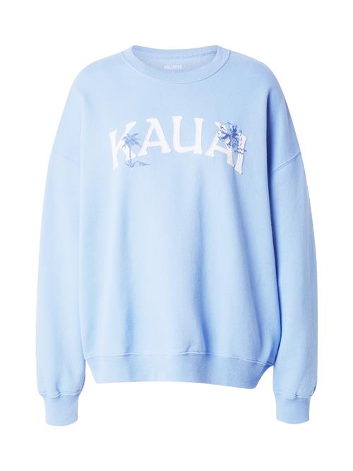 HOLLISTER Sweatshirt  lyseblå / hvid