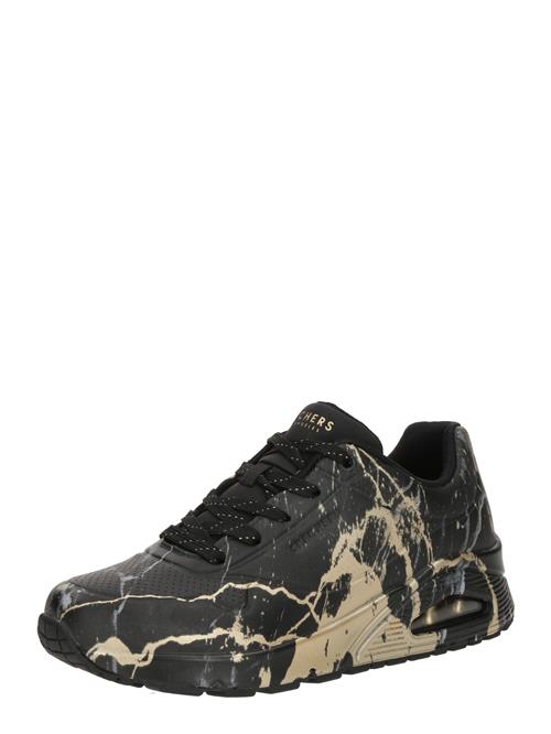 Se SKECHERS Sneaker low 'UNO - MARBEL MARVEL'  guld / sort ved About You