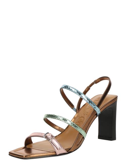 Se MAX&Co. Sandaler med rem 'KAREN'  turkis / lyseblå / brun / lyserød ved About You