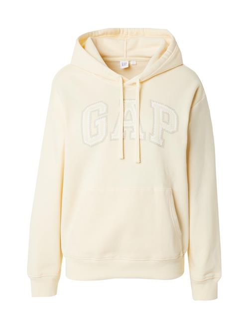 GAP Sweatshirt 'HERITAGE'  pastelgul / hvid