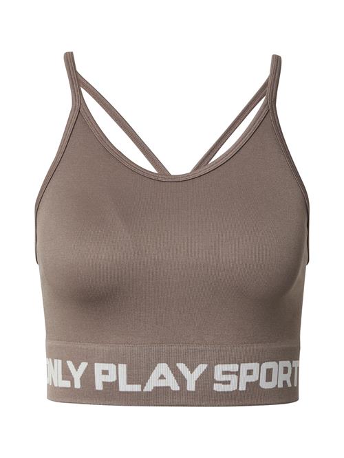 ONLY PLAY Sports-BH 'ONPNanna-1'  mokka / hvid