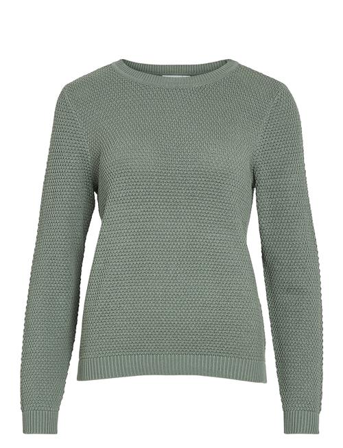 Vidalo O-Neck L/S Knit Top- Noos Vila Green