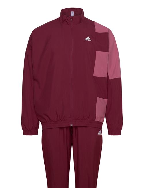 Sportswear Colorblock Tracksuit Adidas Sportswear Burgundy