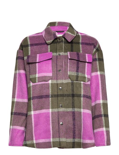 Onlkaci L/S Check Shacket Pnt ONLY Patterned