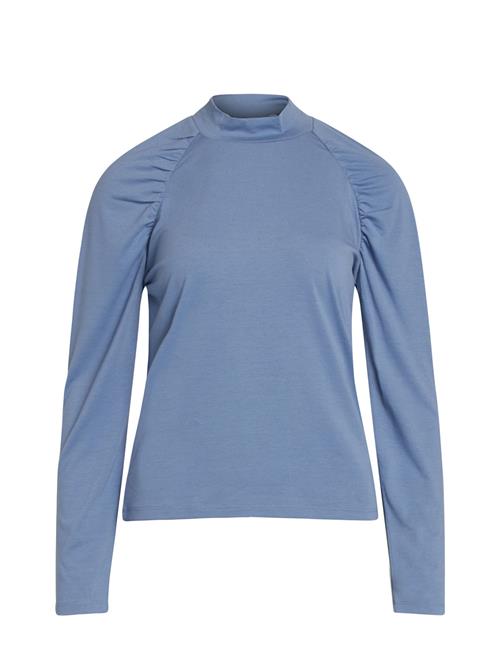 Se Cecilia Solid Blouse Sirup Copenhagen Blue ved Booztlet