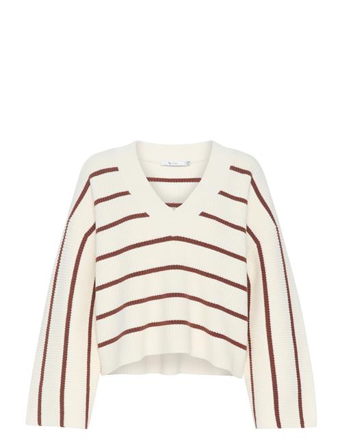 Sebagz V-Neck Pullover Gestuz Cream