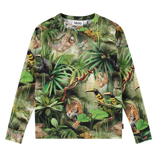 Se Molo Rill Long Sleeve T-shirt Jungle Animals 92 cm  Grøn  92 cm  mand ved Babyshop