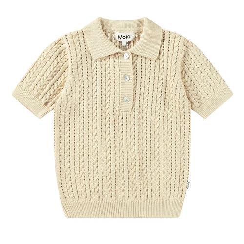 Molo Gretel Knitted Polo Shirt Brazilian Sand | Beige | 122/128 cm