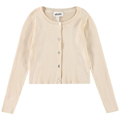Molo Giselle Knitted Cardigan Brazilian Sand 122/128 cm  Beige  122/128 cm  kvinde