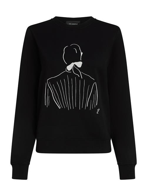 Karl Lagerfeld Sweatshirt 'KL x Jorge Parra'  sort / hvid