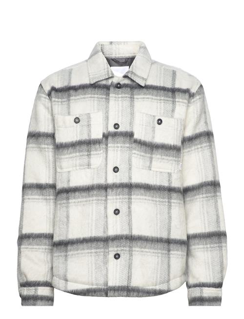 Padded Checked Overshirt Lindbergh White