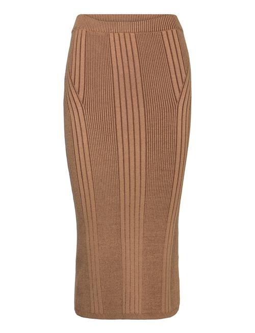 Mari Pencil Midi Skirt French Connection Brown