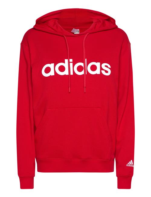 Essentials Linear French Terry Hoodie Adidas Sportswear Red