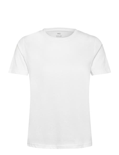 Short-Sleeved Cotton T-Shirt Mango White