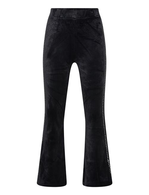 Trousers Velour Flare Lindex Black