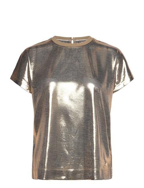 Mmnivola O-Neck Metallic Tee MOS MOSH Gold