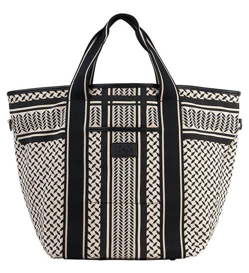 Lala Berlin Shopper - East West - Heritage Stripe Black