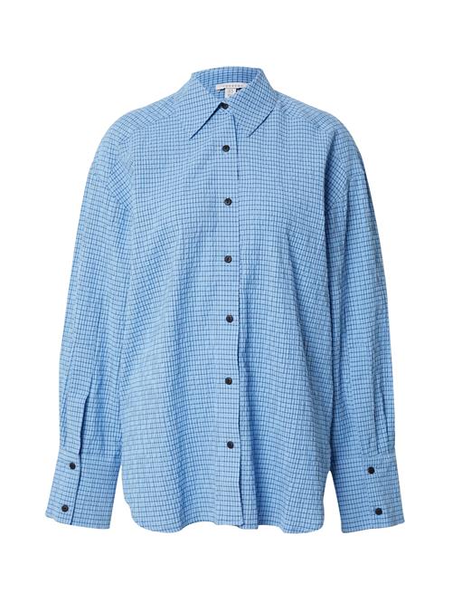 TOPSHOP Bluse  lyseblå / sort