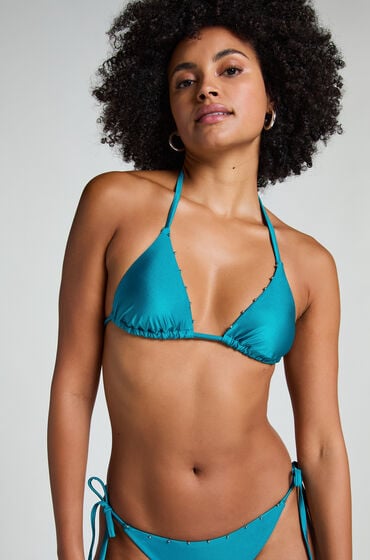 Hunkemöller Trekantsbikinitop Aqua blå