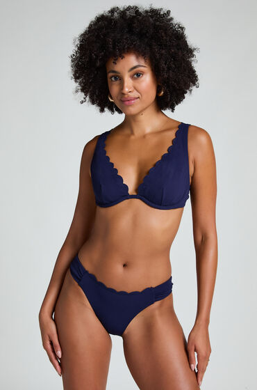 Hunkemöller Rio Bikinitrusse Scallop blå