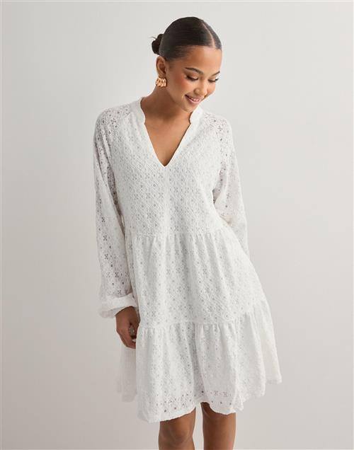 OBJECT - Hvid - Objlaila Gia L/S Re Short Dress Noo