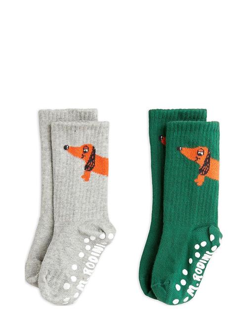 Dog 2-Pack Anti-Slip Socks Mini Rodini Patterned