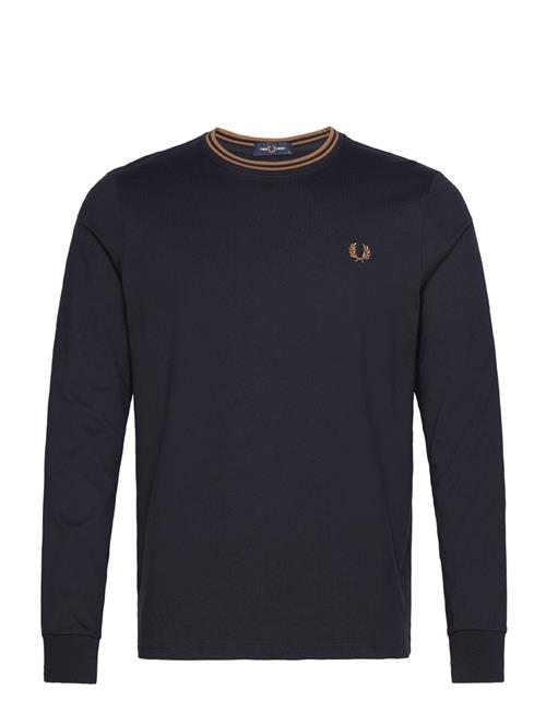 Ls Twin Tipped T-Shirt Fred Perry Navy