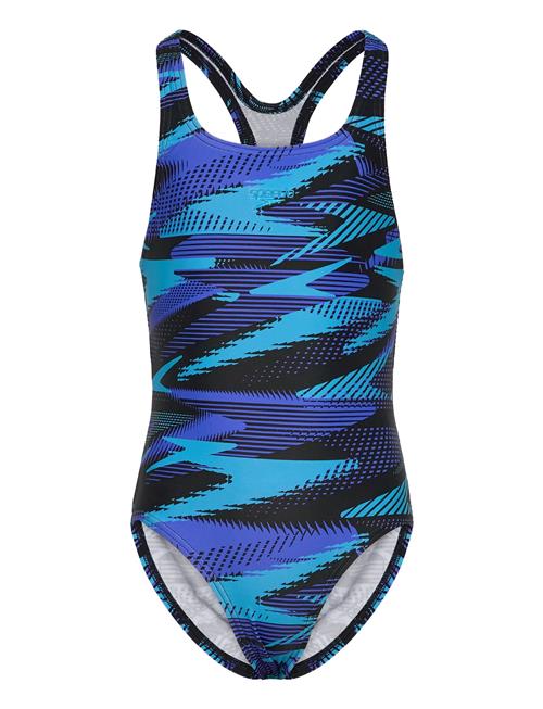 Girls Hyperboom Allover Medalist Speedo Blue