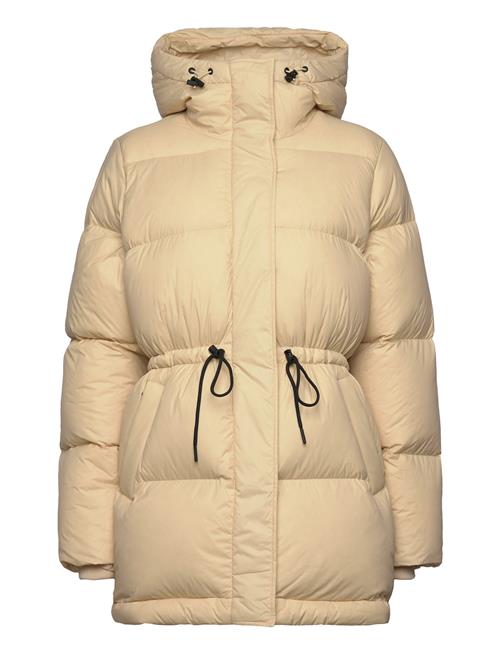 W Down Hood Parka-Pale Peak Performance Beige