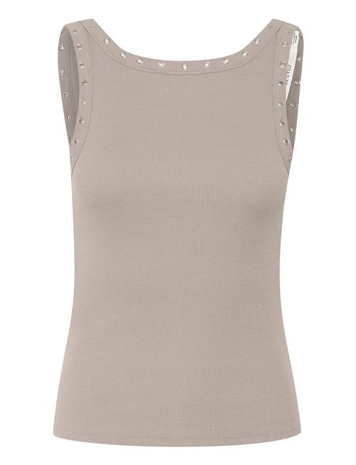 Gzdrew Reversible Eyelet Top Gestuz Beige