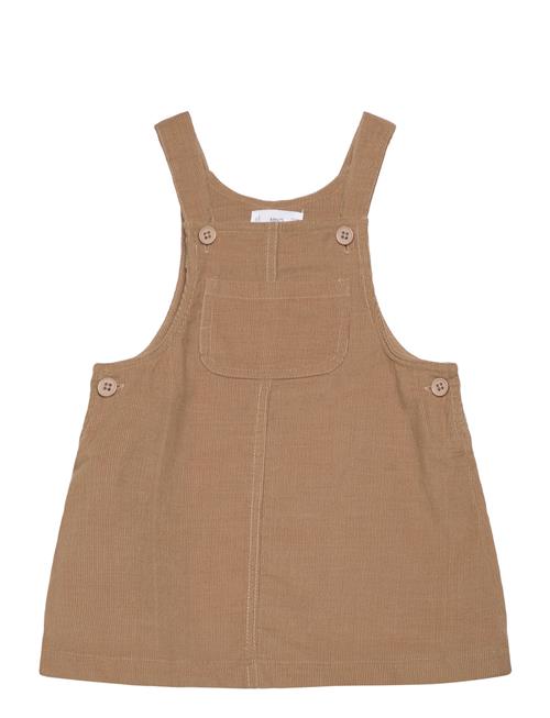 Micro-Corduroy Pinafore Dress Mango Brown