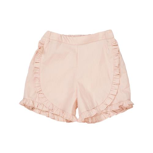 Copenhagen Colors Shorts I Poplin Med Frynser Dusty Rose 128 cm  Lyserød  128 cm  kvinde