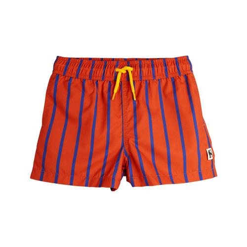 Mini Rodini Vertical Stripe Aop Badeshorts Red | Rød | 104/110 cm