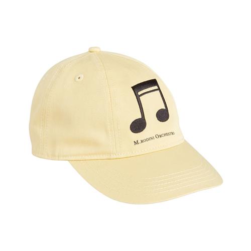 Mini Rodini Note Hætte Yellow 44/46 cm  Gul  44/46 cm  Unisex