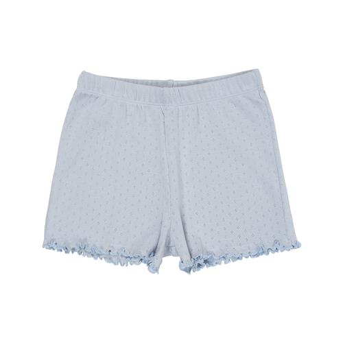 Copenhagen Colors Summer Pointelle Shorts Dusty Blue | Blå | 122 cm