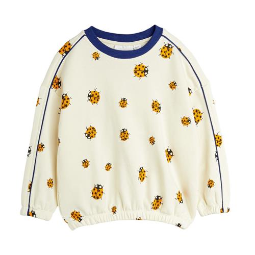 Se Mini Rodini Ladybugs Aop Sweatshirt Offwhite 92/98 cm  Creme  92/98 cm  Unisex ved Babyshop