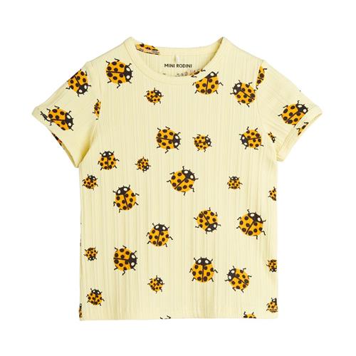 Se Mini Rodini Ladybugs Aop T-shirt Yellow 80/86 cm  Gul  80/86 cm  Unisex ved Babyshop