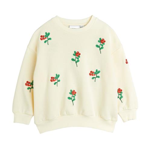 Mini Rodini Lingonberries Aop Sweatshirt Offwhite 104/110 cm  Creme  104/110 cm  Unisex
