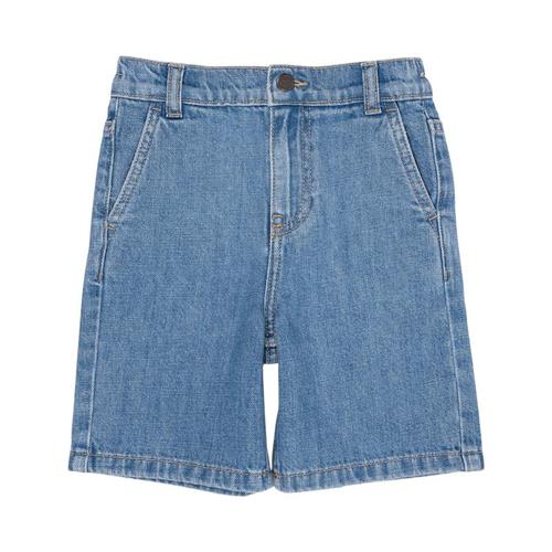 Copenhagen Colors Denimshorts Med Brede Ben Light Blue Indigo Washed 122 cm  Blå  122 cm  mand