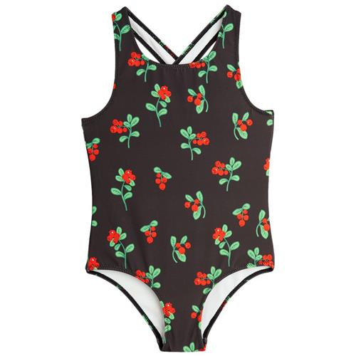 Se Mini Rodini Lingonberries Aop Badedragt Brown 80/86 cm  Brun  80/86 cm  Unisex ved Babyshop