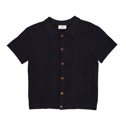 Copenhagen Colors Mønstret Skjorte Navy 98 cm  Blå  98 cm  mand